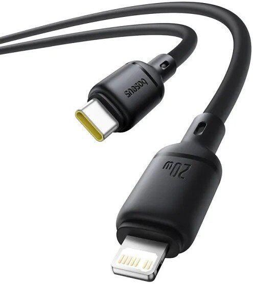 Кабель Baseus Silky Series Fast Charging Cable USB Type-C - Lightning (1 м, черный)