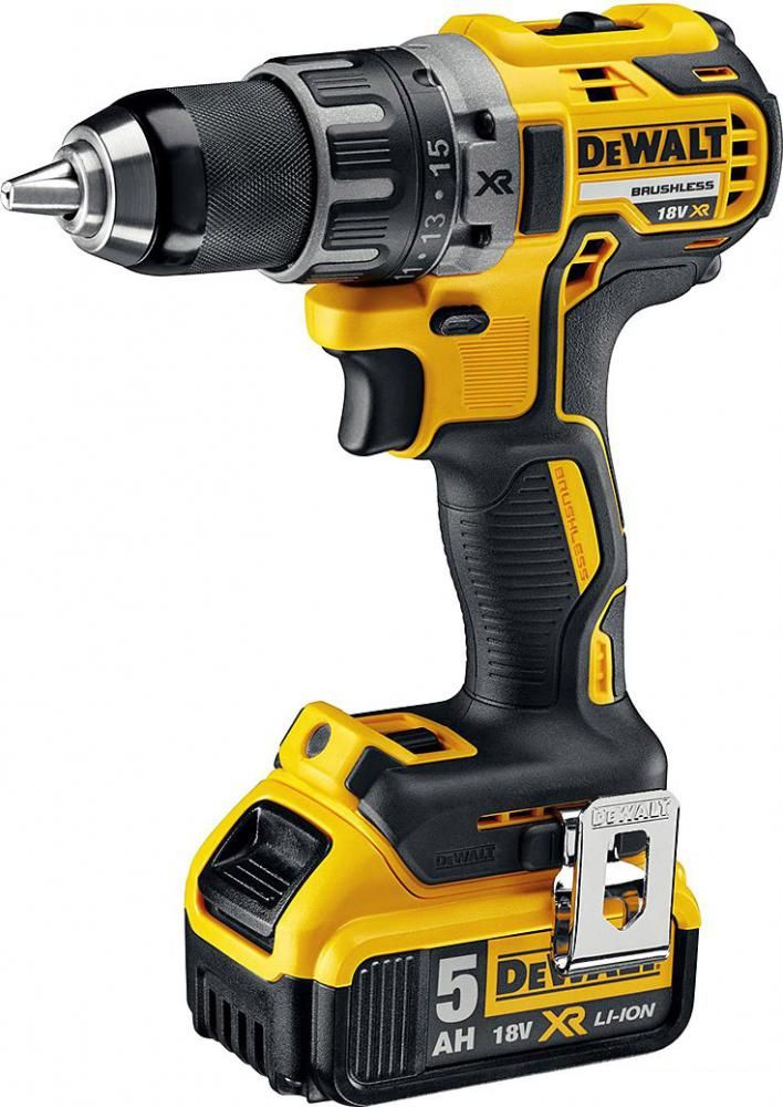 Дрель-шуруповерт DeWalt DCD791P2 (с 2-мя АКБ 5 Ah)