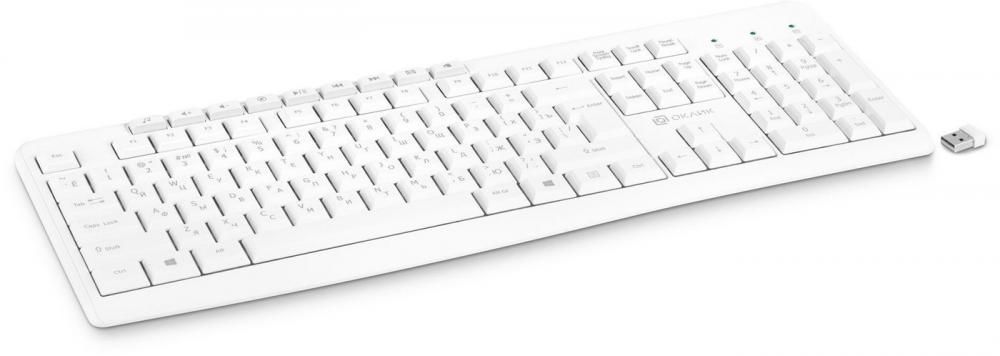 Клавиатура Oklick K225W (белый)
