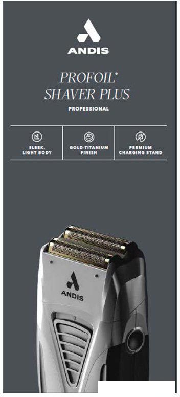 Электробритва Andis ProFoil Lithium Plus Titanium Foil Shaver TS-2