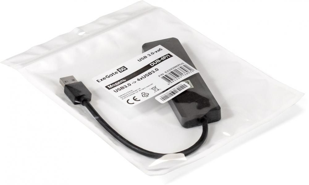 USB-хаб  ExeGate DUB-4P/1 EX293980RUS