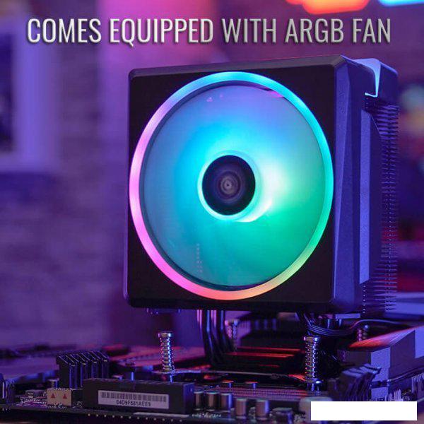 Кулер для процессора AeroCool Cylon 4F WH ARGB PWM 4P