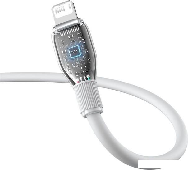 Кабель Baseus Pudding Series Fast Charging Cable 2.4A USB Type-A - Lightning (1.2 м, белый)