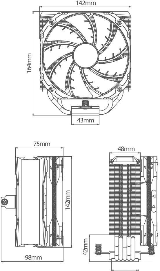 Кулер для процессора DeepCool AS500 R-AS500-BKNLMN-G