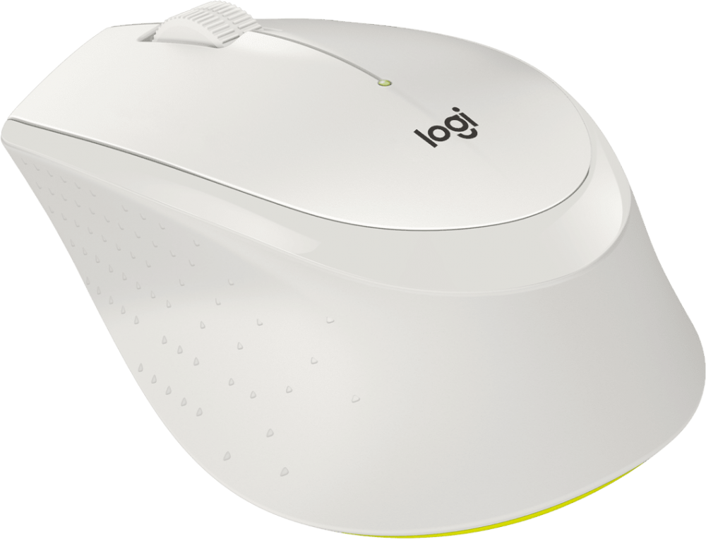 Мышь Logitech M330 Silent Plus (белый/желтый)