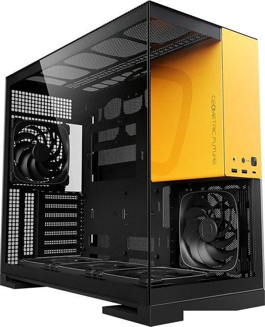 Корпус Geometric Future Model 5 5FAN (черный/желтый)