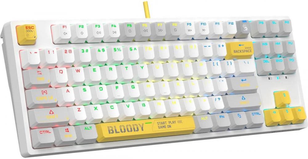 Клавиатура A4Tech Bloody S87 Energy White (Bloody BLMS Red Plus)