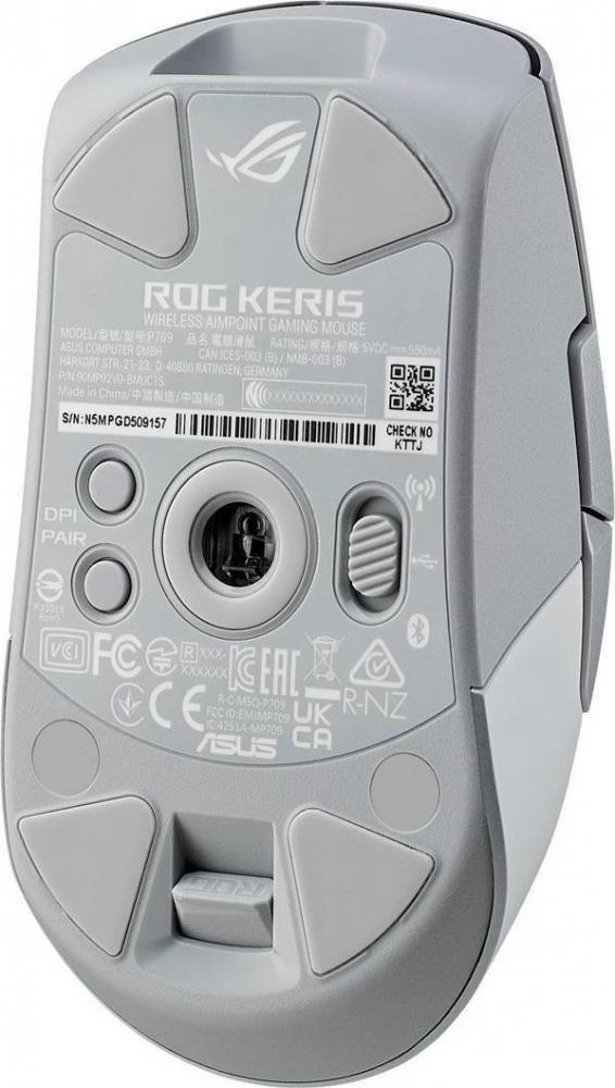 Игровая мышь ASUS ROG Keris Wireless AimPoint Moonlight White