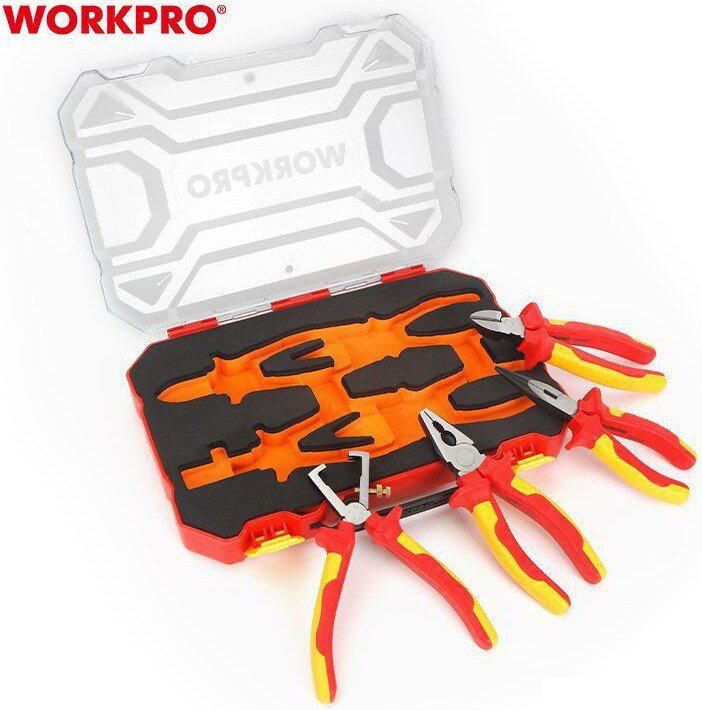 Набор пассатижей Workpro WP204703 (4 предмета)