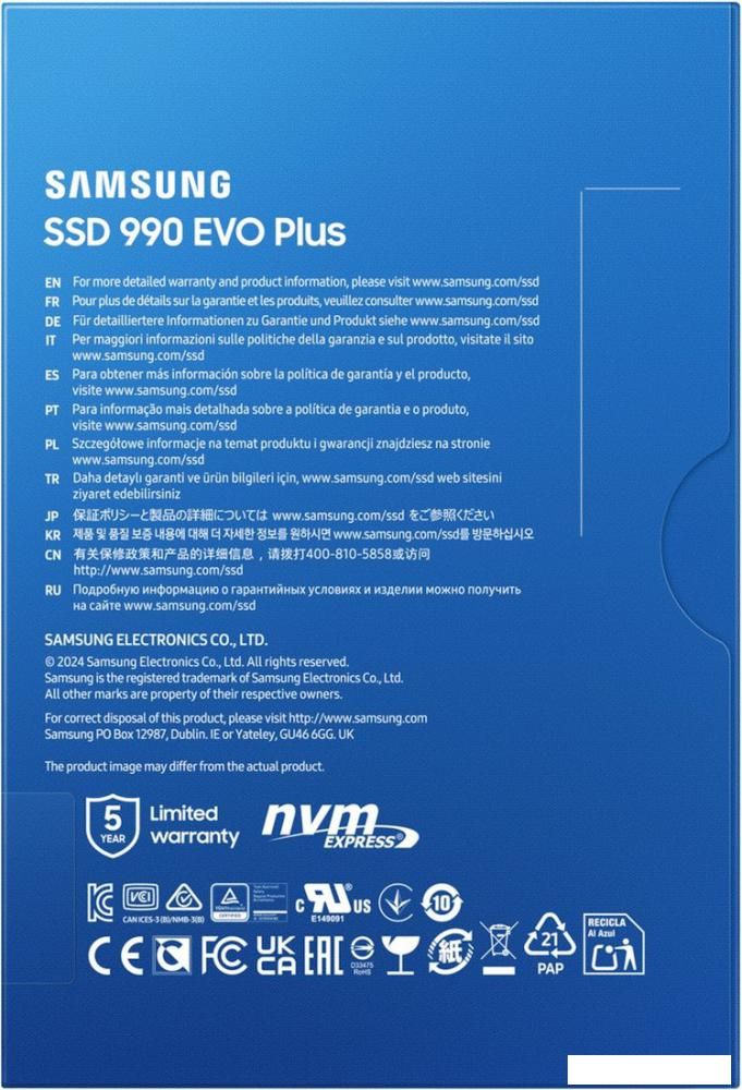 SSD Samsung 990 Evo Plus 2TB MZ-V9S2T0BW