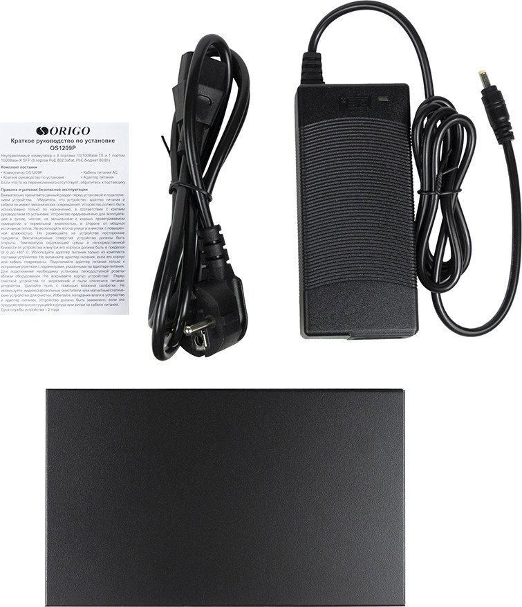 Неуправляемый коммутатор Origo OS1209P/80W/A1A