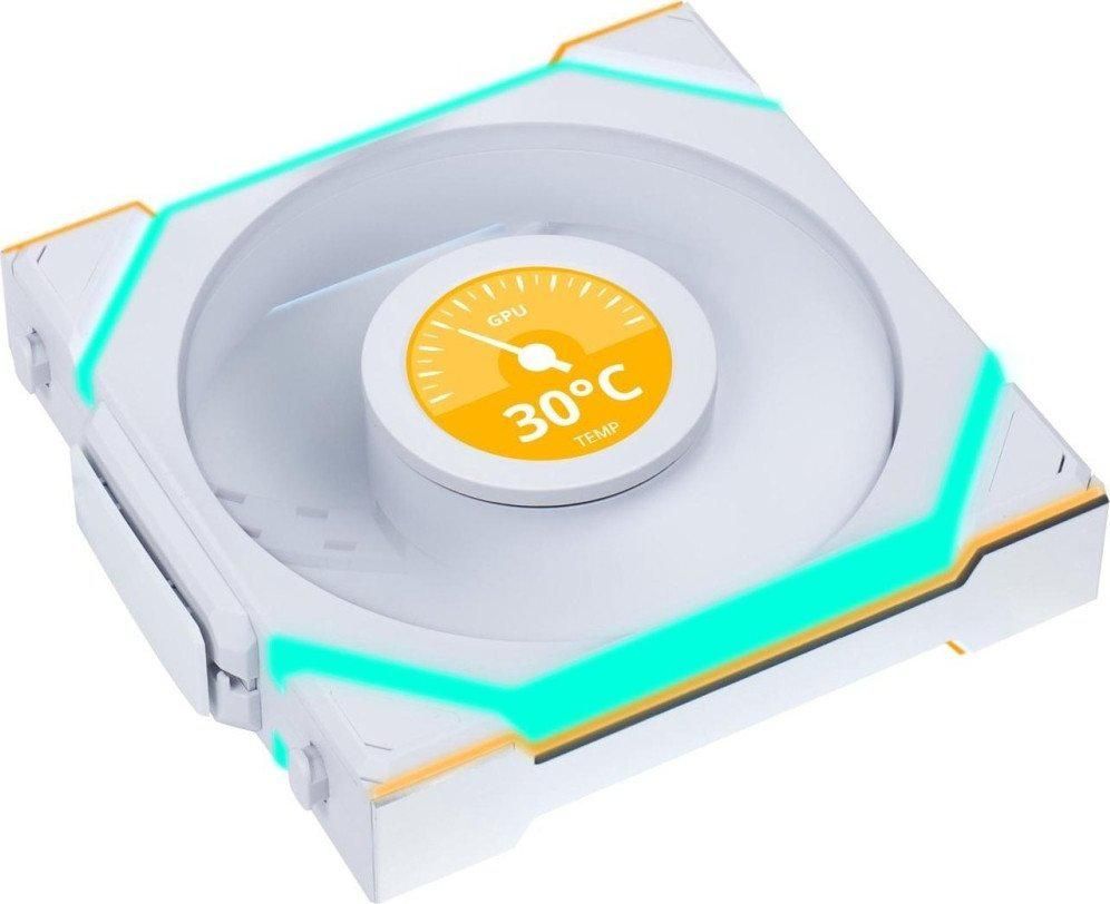 Комплект вентиляторов для корпуса с контроллером Lian Li Uni Fan SL 120 Wireless LCD Reverse G99.12RSLLCD1W3W.R0
