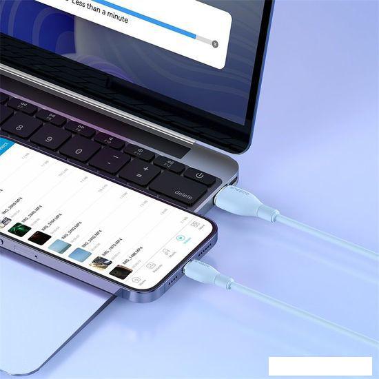 Кабель Baseus Pudding Series USB Type-A - Lightning (2 м, голубой)