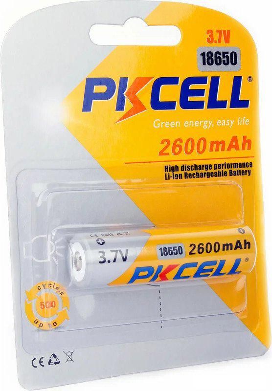 Аккумулятор PKCELL 18650 2600-1B