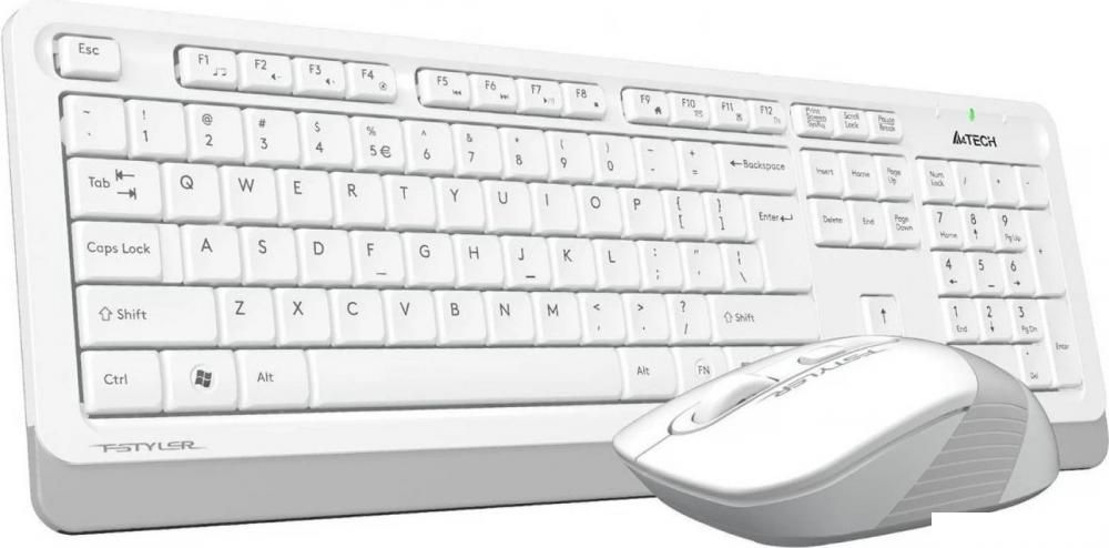 Офисный набор A4Tech Fstyler FG1010S (белый/серый)