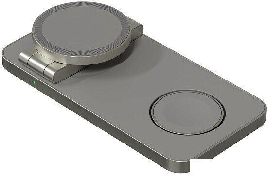 Беспроводное зарядное Magssory Yoga 3 в 1 Charging Station для Apple Qi2 WCH016t (титан)