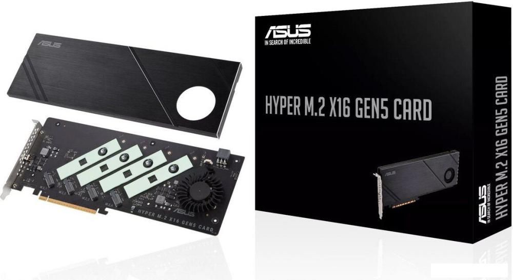 Адаптер для подключения M.2 накопителей ASUS Hyper M.2 x16 Gen5