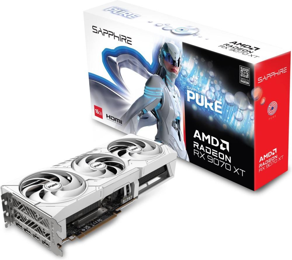 Видеокарта Sapphire Pure Radeon RX 9070 XT 11348-02-20G