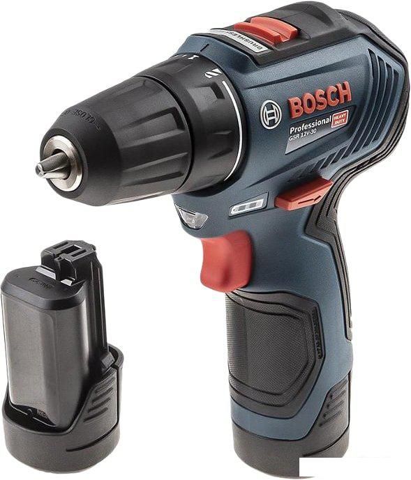 Дрель-шуруповерт Bosch GSR 12V-30 Professional 06019G9000 (с 2-мя АКБ, кейс)