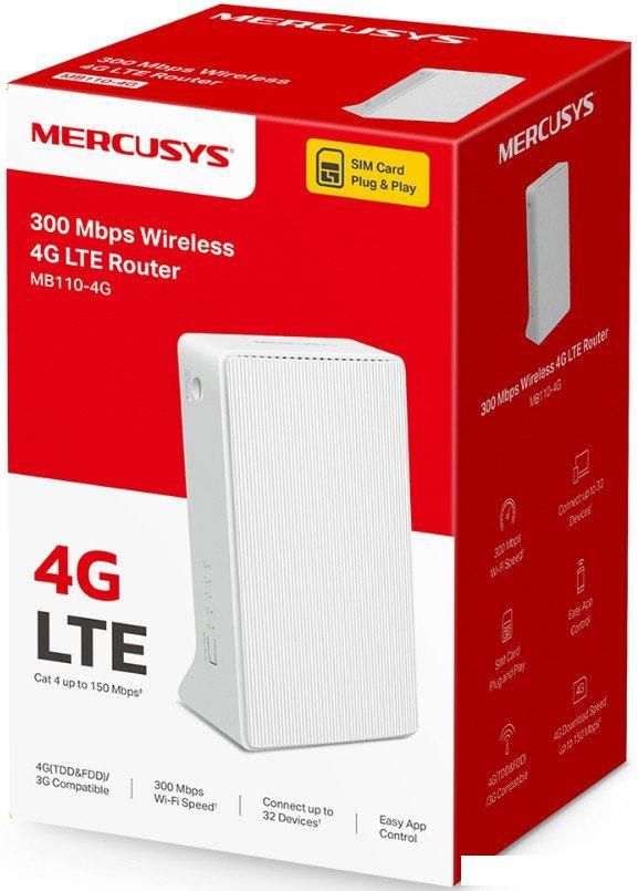 4G Wi-Fi роутер Mercusys MB110-4G