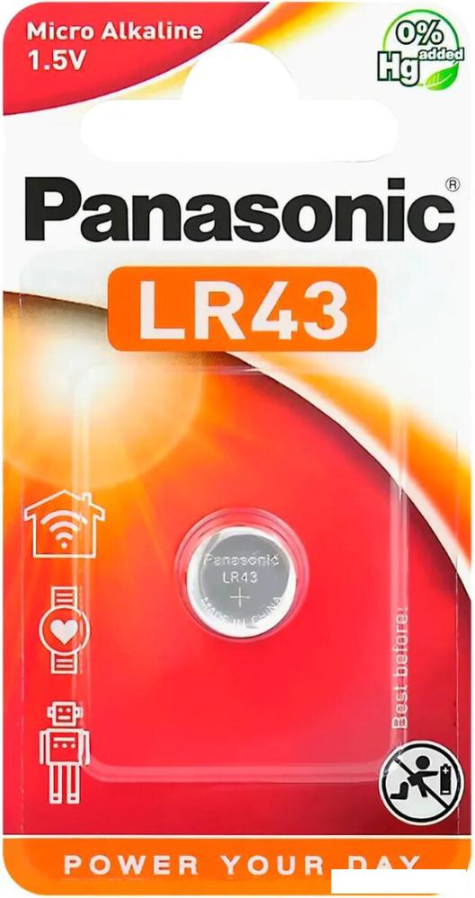 Батарейка Panasonic LR43 LR43EL/1B (1 шт)