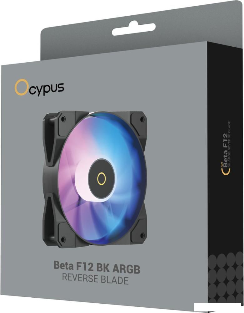 Вентилятор для корпуса Ocypus Beta F12 BK ARGB Reverse Blade Beta-F12-BK1AM01X-GL