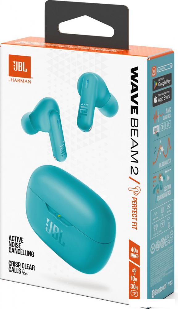 Наушники JBL Wave Beam 2 (голубой)