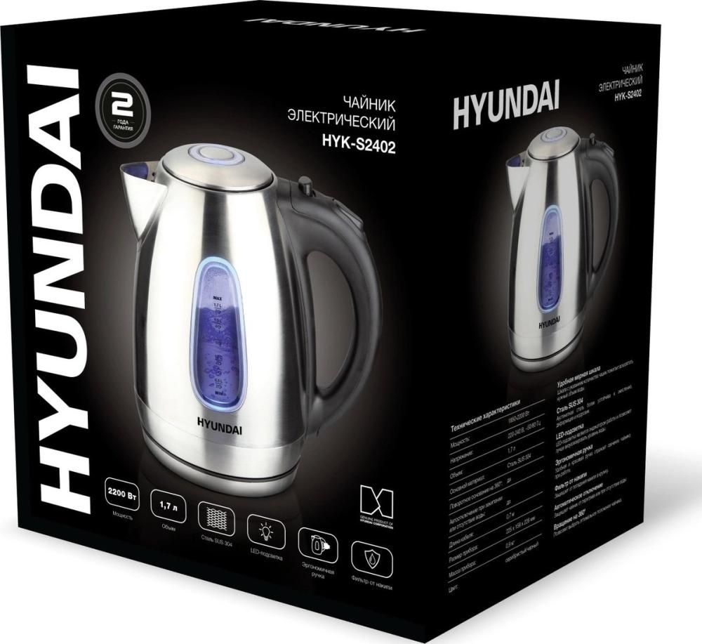 Электрический чайник Hyundai HYK-S2042
