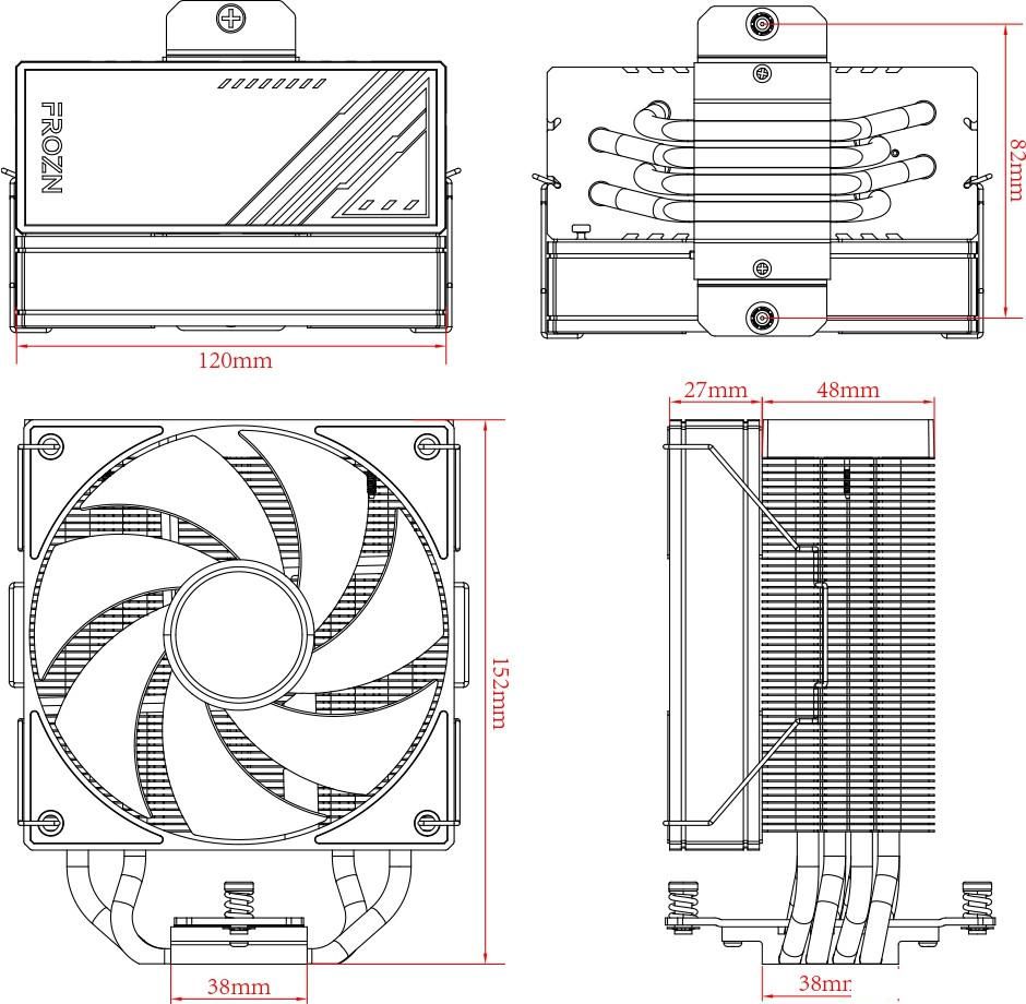 Кулер для процессора ID-Cooling Frozn A410 ARGB White