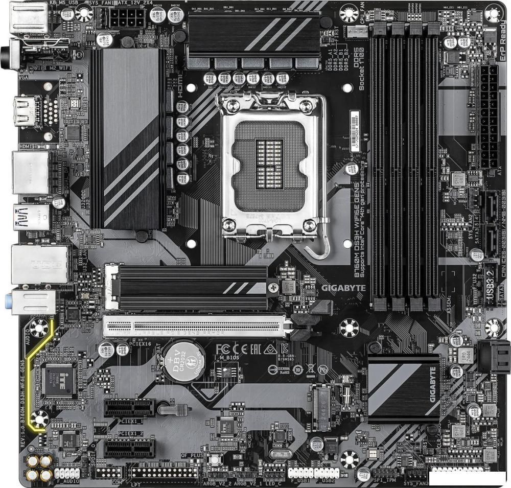 Материнская плата Gigabyte B760M DS3H WiFi6E GEN5