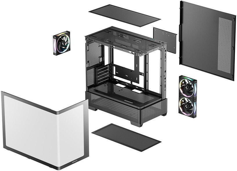 Корпус DeepCool CG380U 3F R-CG380U-BKAGM3-G