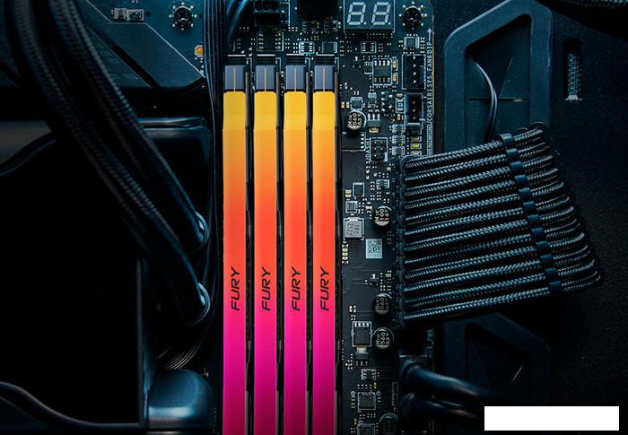Оперативная память Kingston FURY Renegade RGB 32ГБ DDR5 6400 МГц KF564C32RSA-32