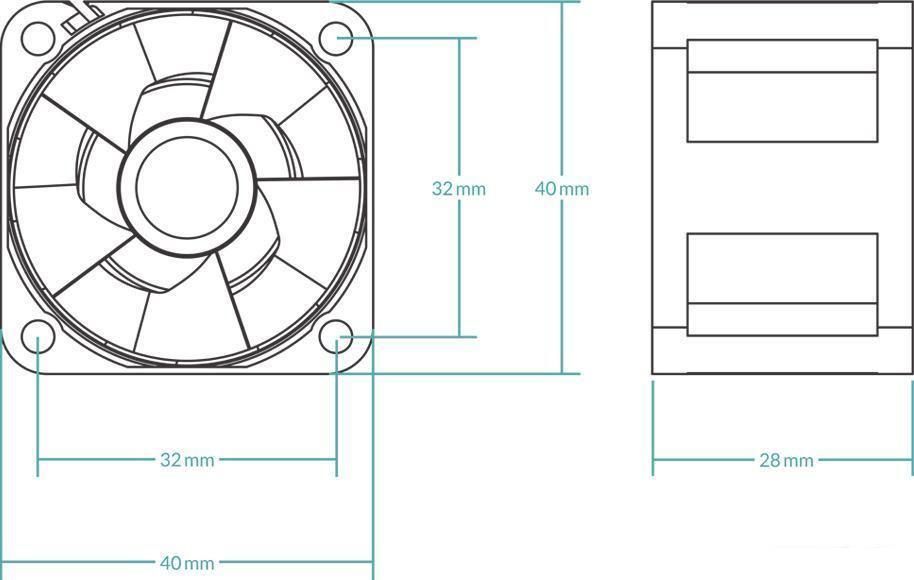 Вентилятор для сервера Arctic S4028-15K (5 шт) ACFAN00274A