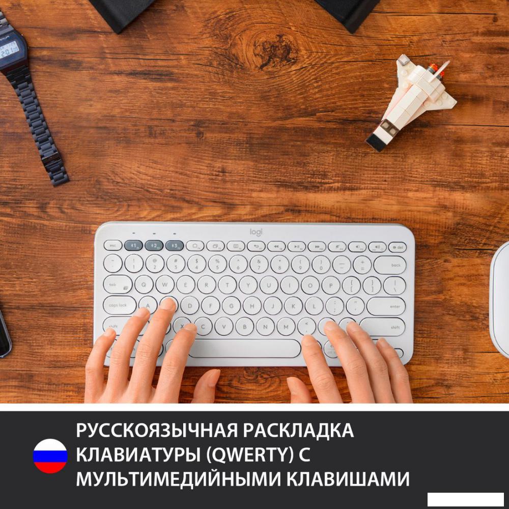 Клавиатура Logitech Multi-Device K380 Bluetooth 920-009589 (белый)