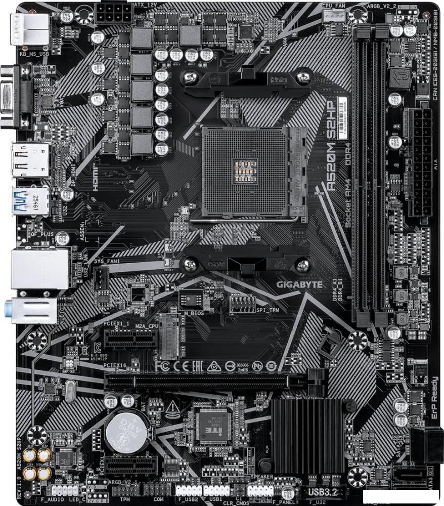 Материнская плата Gigabyte A520M S2HP