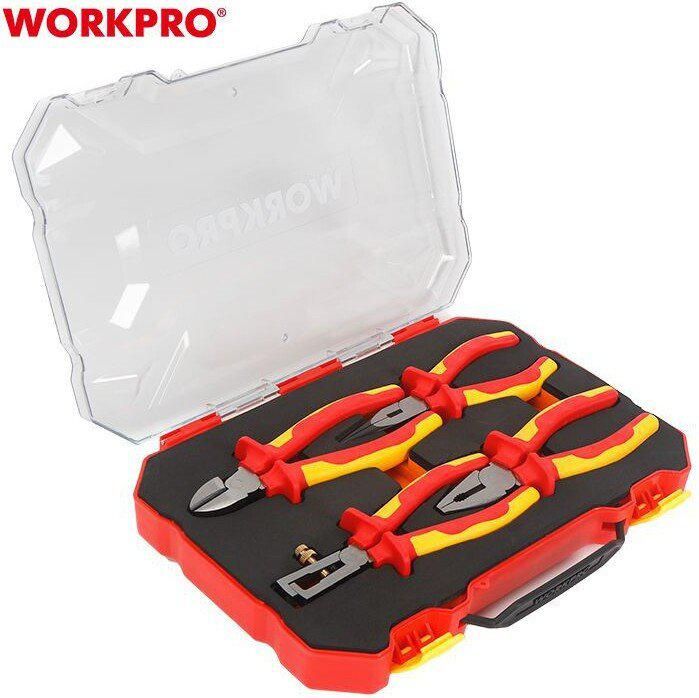 Набор пассатижей Workpro WP204703 (4 предмета)