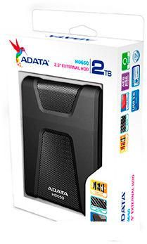 Внешний накопитель ADATA DashDrive Durable HD650 2TB [AHD650-2TU3-CBK]