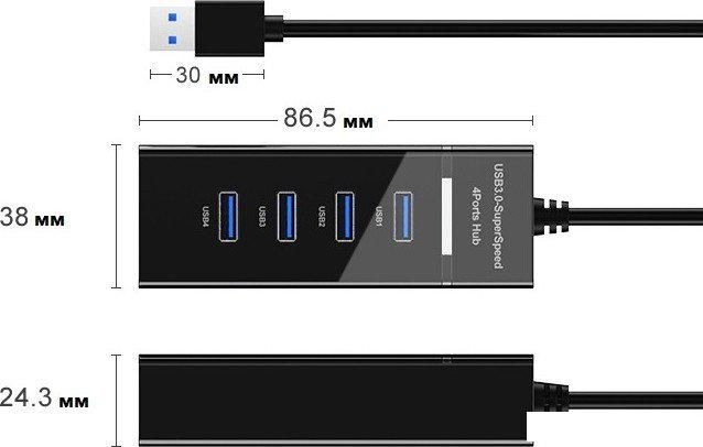 USB-хаб KS-IS KS-533