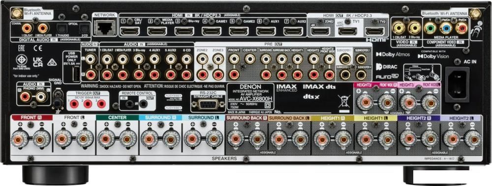 AV ресивер Denon AVC-X6800H (черный)