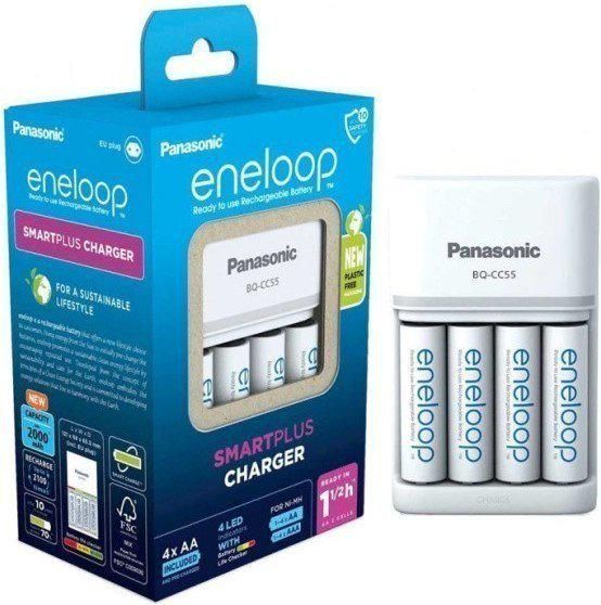 Аккумуляторы + зарядное Panasonic Smart &amp; Quick Charger K-KJ55MCD40E (с аккумуляторами)