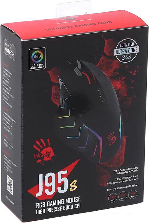Игровая мышь A4Tech Bloody J95S Stone Black