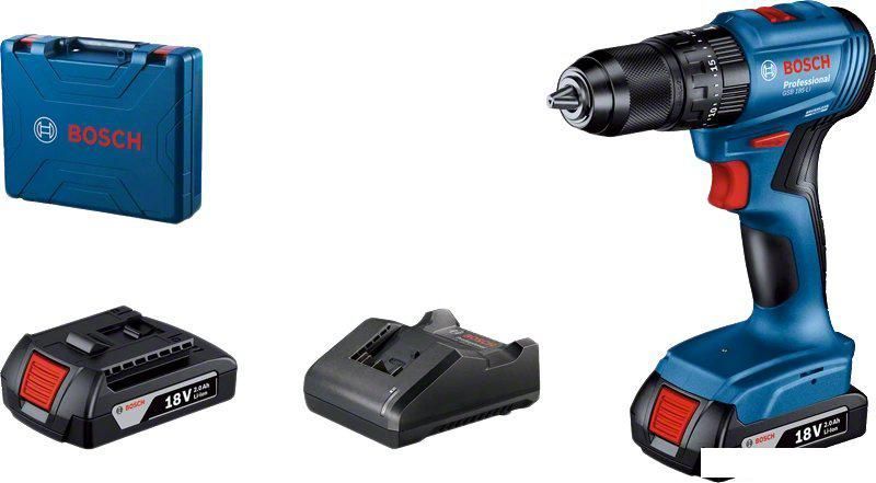 Ударная дрель-шуруповерт Bosch GSB 185-LI Professional 06019K3100 (с 2-мя АКБ, кейс)