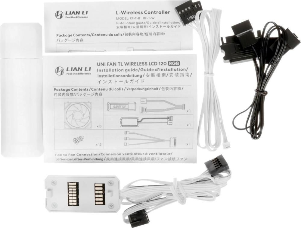 Комплект вентиляторов для корпуса с контроллером Lian Li Uni Fan TL 120 Wireless 12TLLCD1W3W G99.12TLLCD1W3W.R0