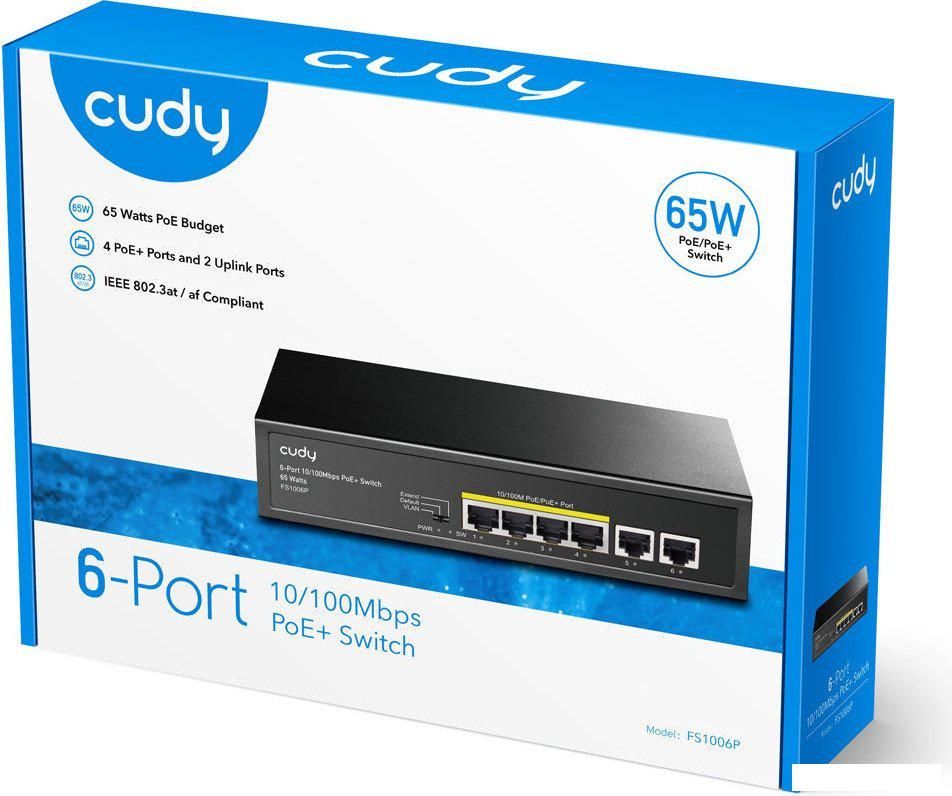 Неуправляемый коммутатор Cudy FS1006P 2.0