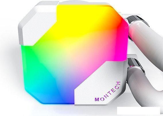 Система жидкостного охлаждения для процессора Montech HyperFlow ARGB 240 (белый)