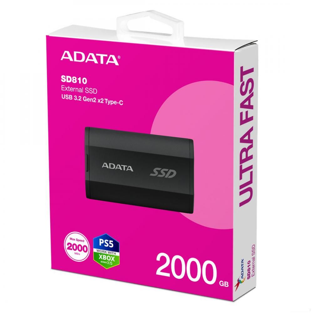 Внешний накопитель ADATA SD810 2TB SD810-2000G-CBK