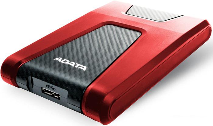 Внешний накопитель ADATA DashDrive Durable HD650 AHD650-1TU31-CRD 1TB (красный)