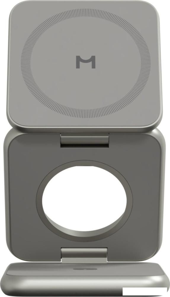 Беспроводное зарядное Magssory Fold Pro 3 в 1 WCH063 (титановый)
