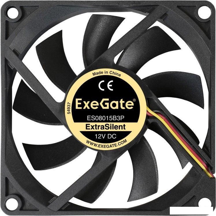 Вентилятор для корпуса ExeGate ExtraSilent ES08015B3P EX288923RUS