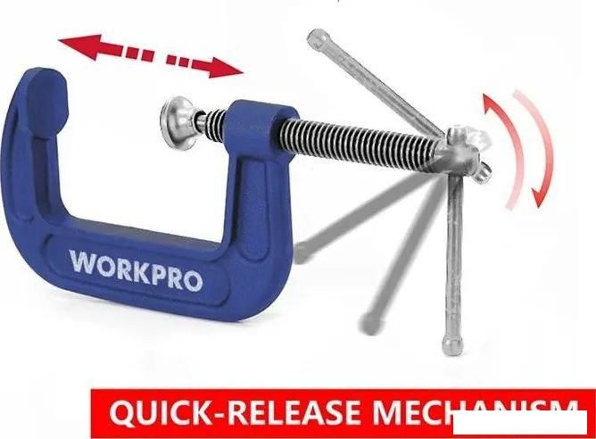 Струбцина Workpro 25мм WP232016